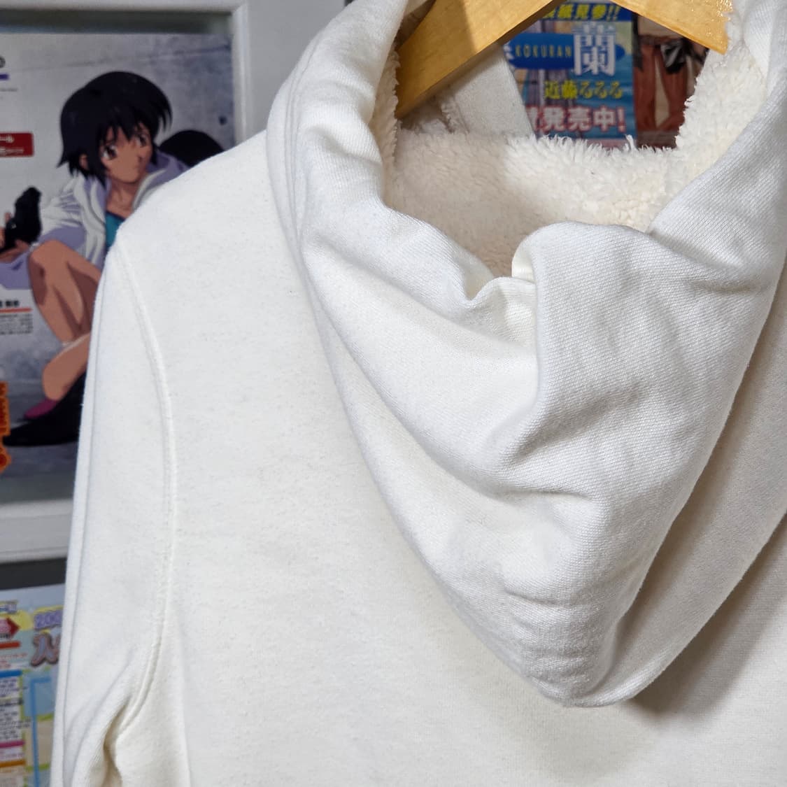 갭 화이트 골드 퍼 후드집업 상품이미지7