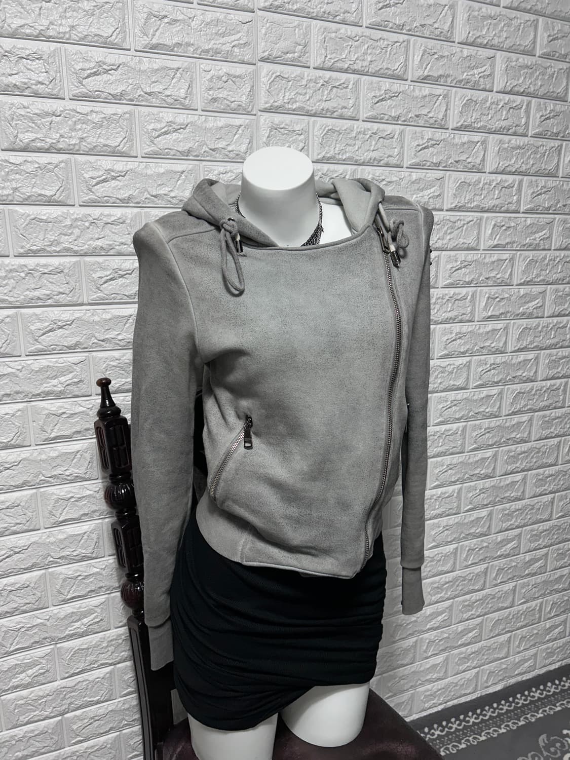 돌체앤가바나 더티 워싱 후드집업 상품이미지1