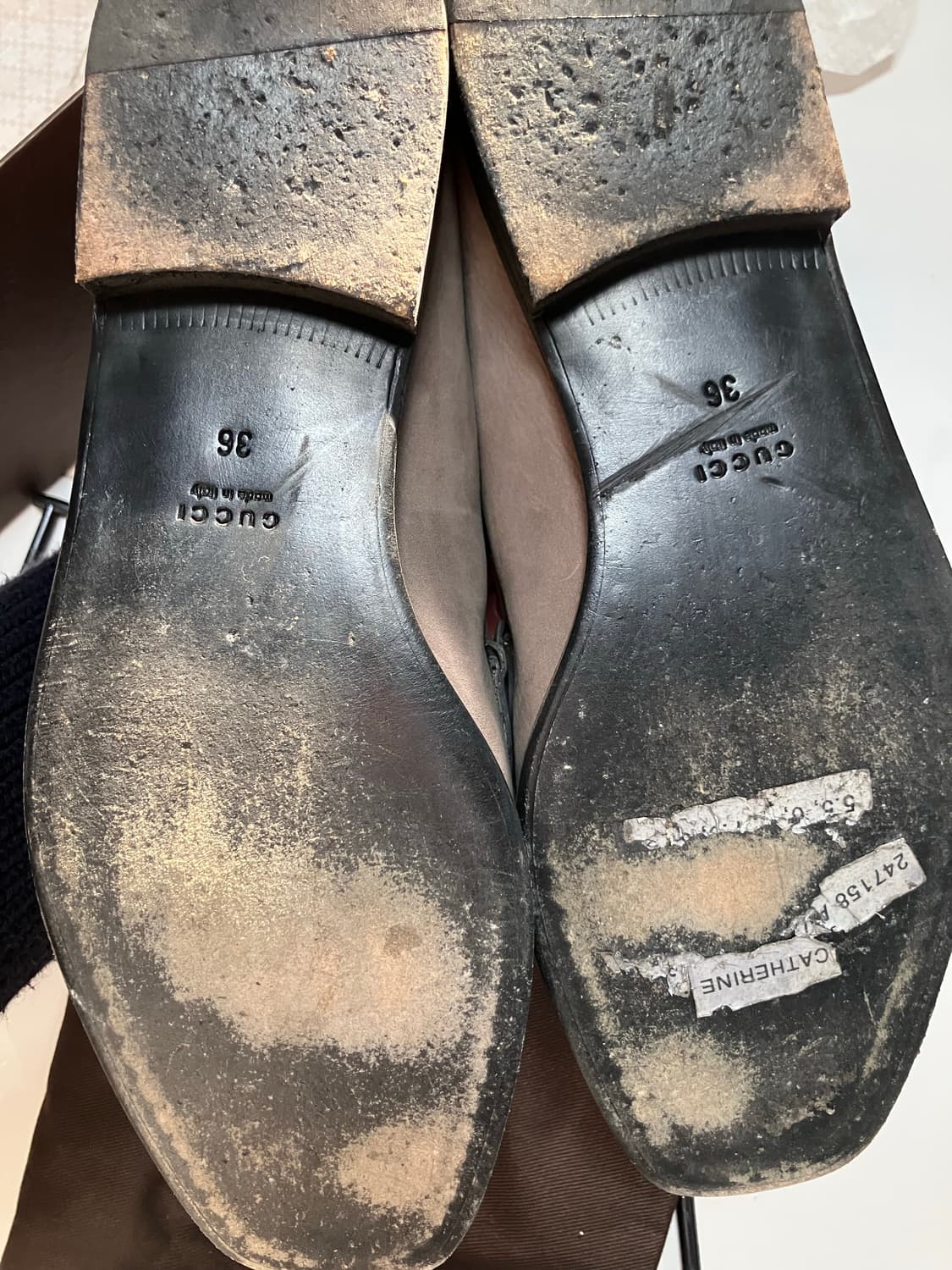 구찌 정품 홀스빗 로퍼 그레이 EU36 상품이미지6