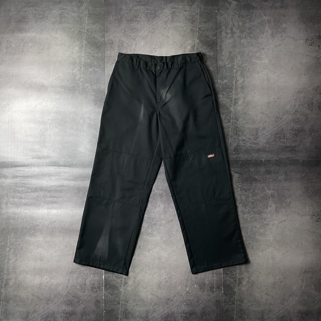 DICKIES 디키즈 빈티지 블랙 코튼 더블니 워크 팬츠 A00801 상품이미지1