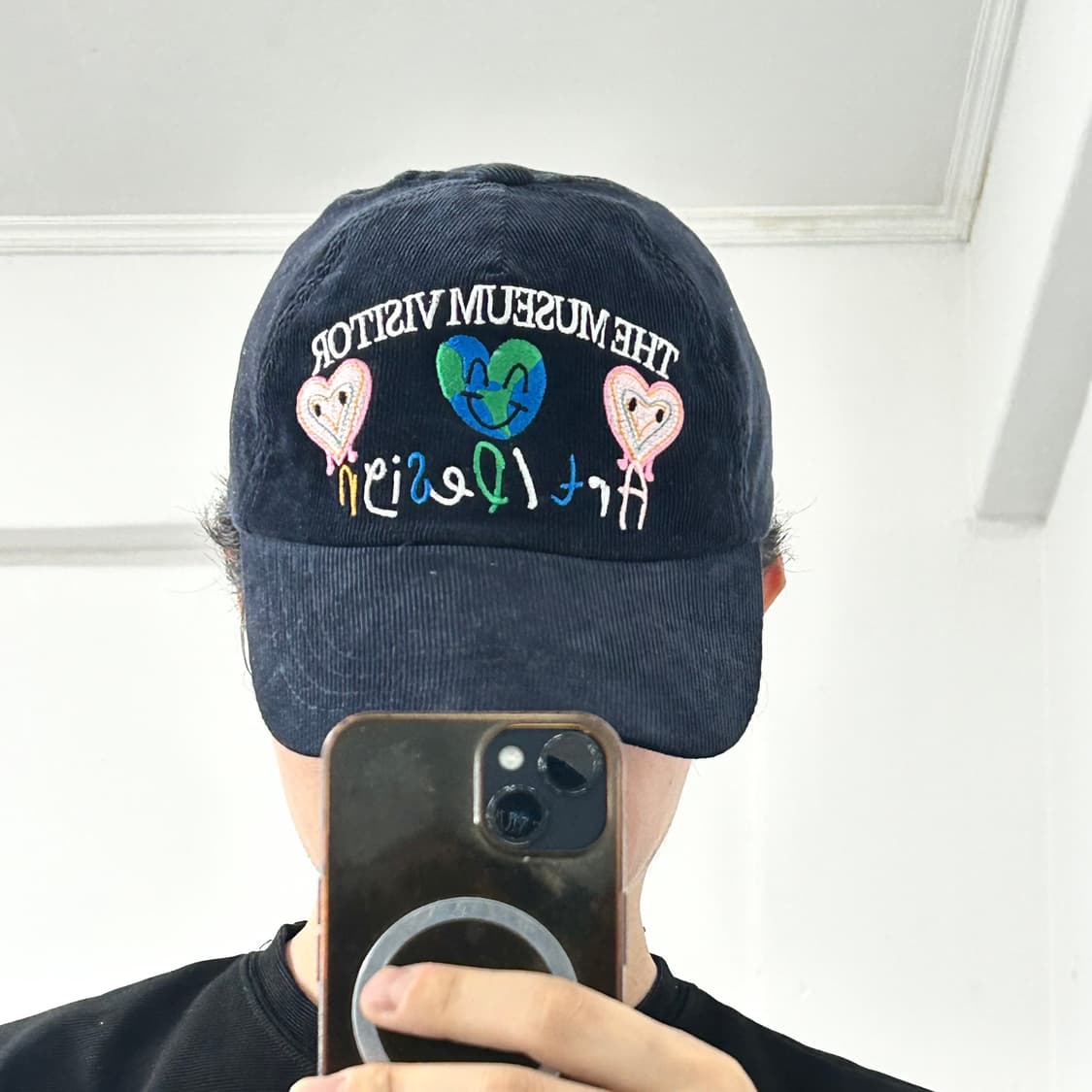 더 뮤지엄 비지터 아트디자인 코듀로이 볼캡 상품이미지2