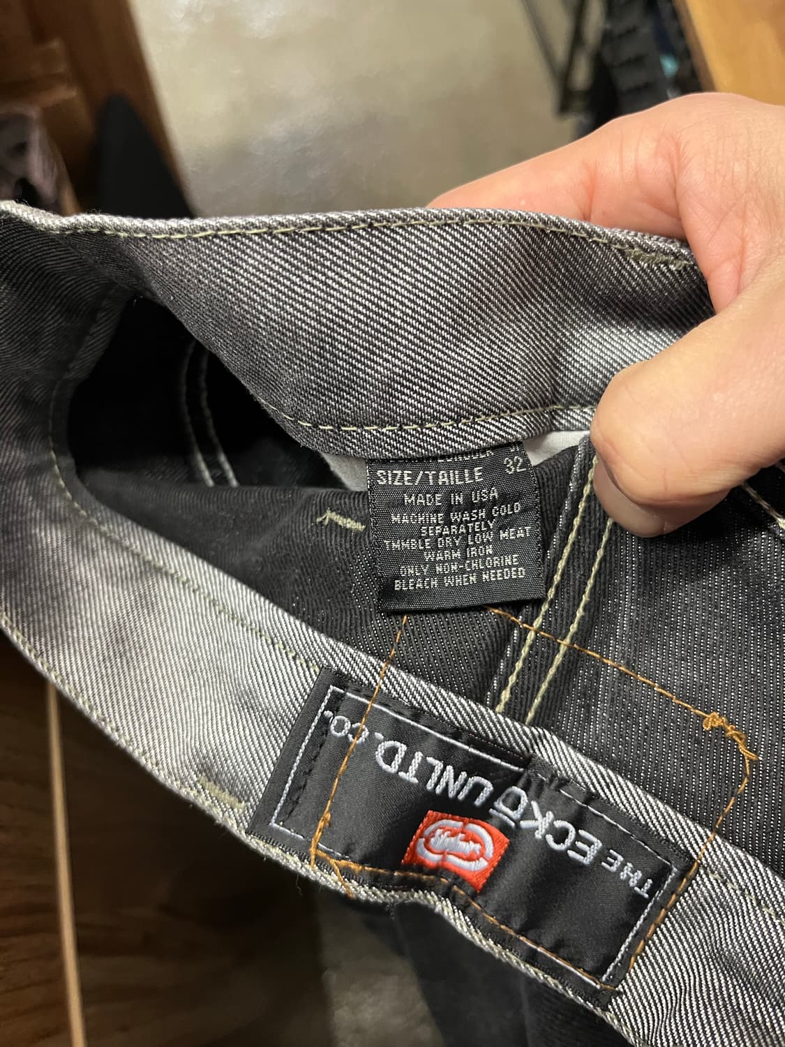 90s 에코 올드스쿨 실버 데님 팬츠 (30“) 상품이미지8