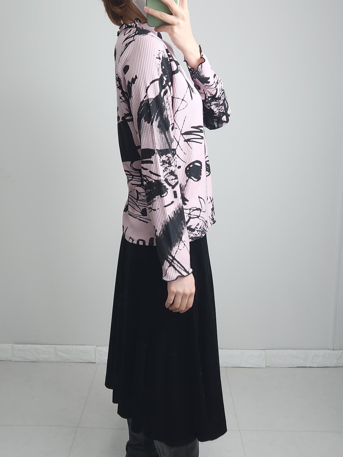 러프 패턴 골지탑 상품이미지3