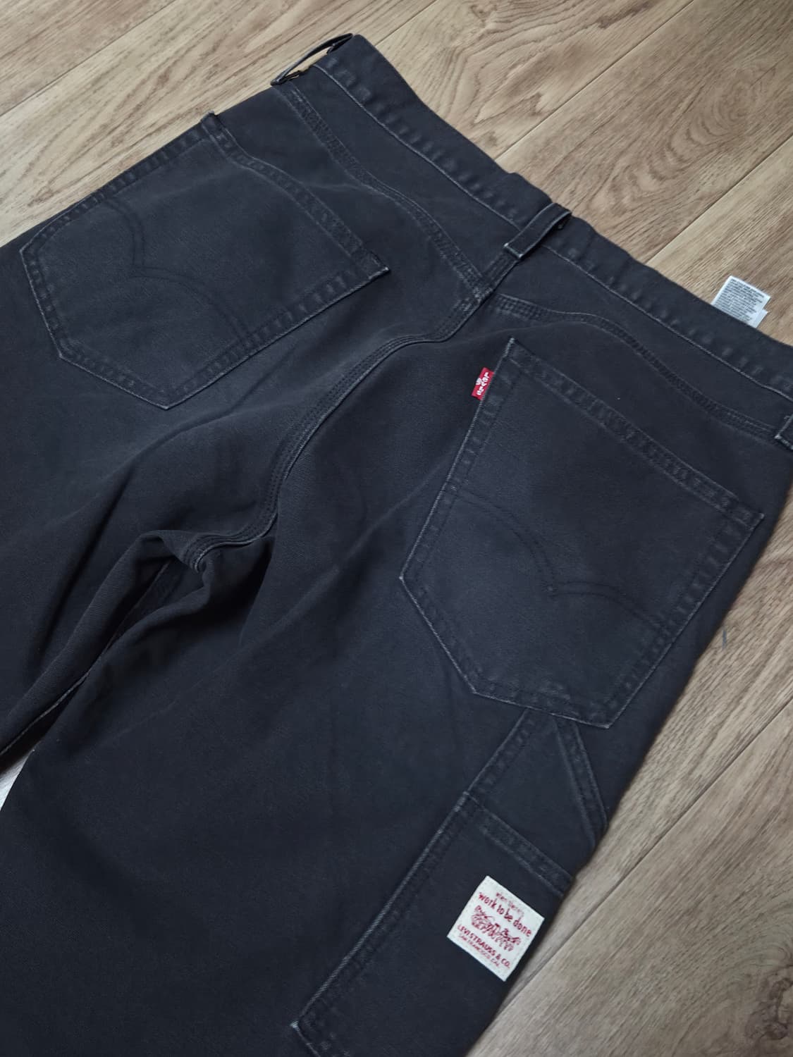 리바이스 568 블랙 워크 팬츠 W32 L30 상품이미지6