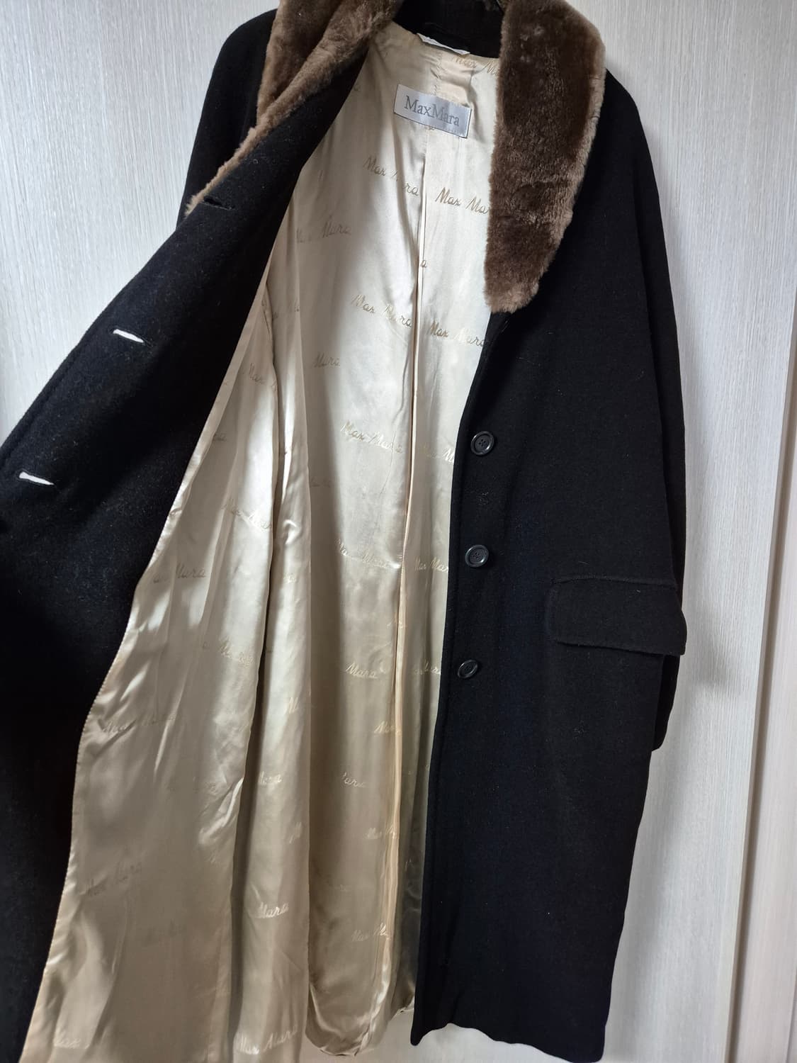 (정품) 막스마라 울코트 카라퍼 코트 90s  42사이즈 상품이미지4