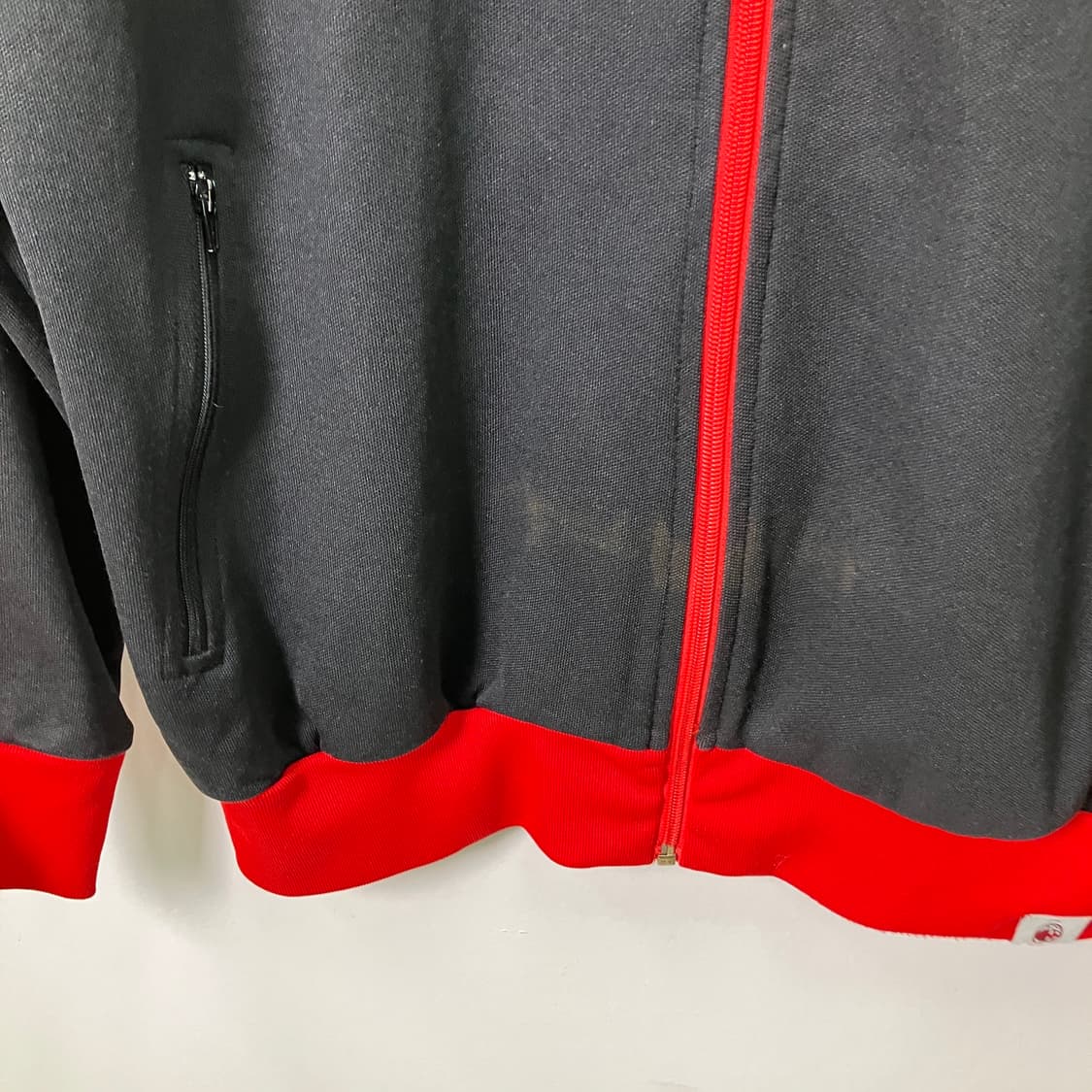 아디다스 밀란 블랙/레드 트랙탑 져지 상품이미지3