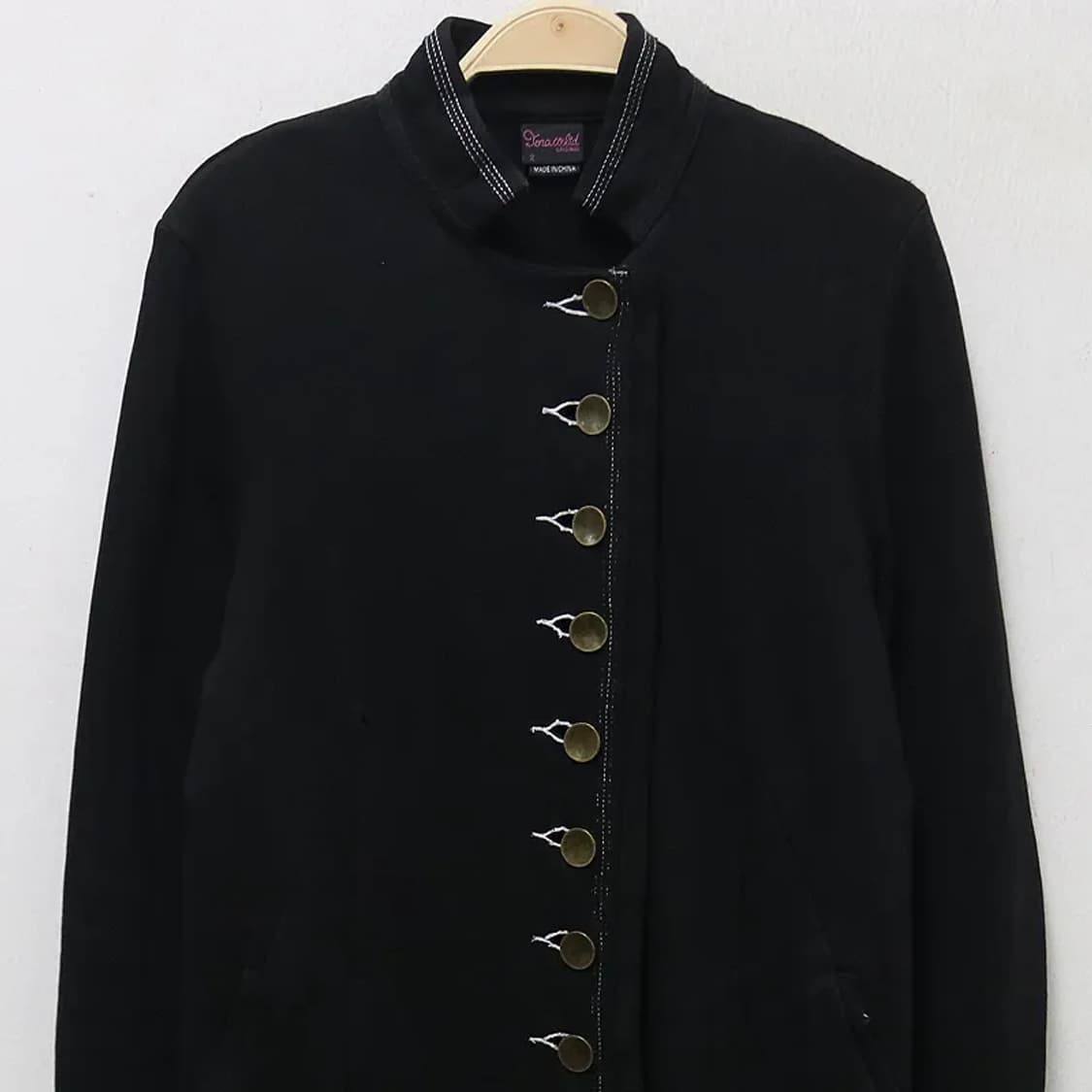 TONA 버클 포인트 헨리넥 면 코트 63642 상품이미지3