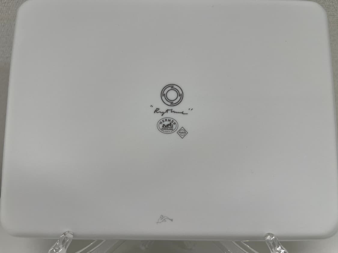 에르메스 리듬 블루 스퀘어 플레이트 1P HERMES 상품이미지5