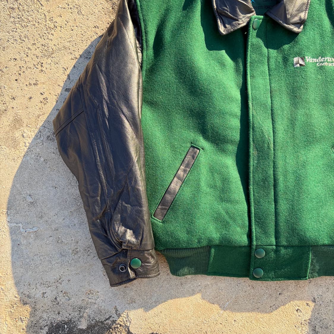 90s Vanderwell 빈티지 울 바시티 자켓 L 상품이미지3