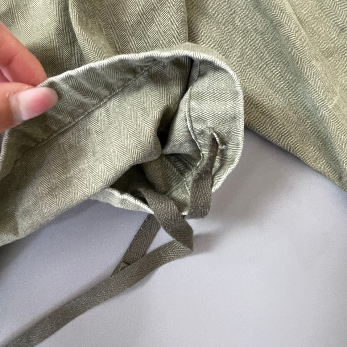 파머스마켓 카키 오버핏 워크셔츠 XL추정 상품이미지5