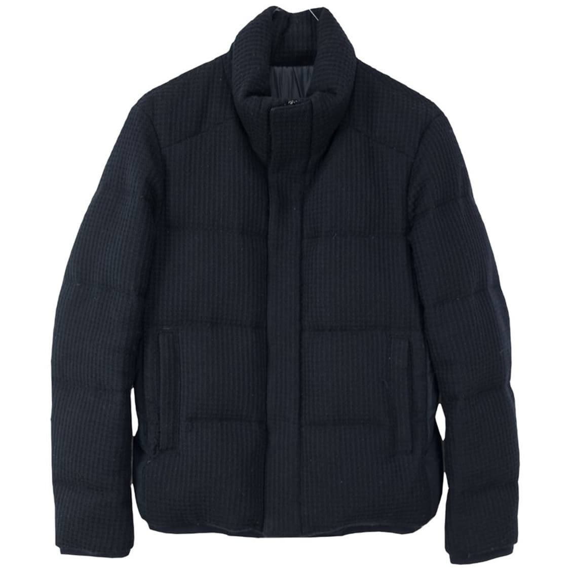 [솔리드 옴므] 캐시미어 블랜디드 니트 쉘 구스다운 패딩 P01350 상품이미지2