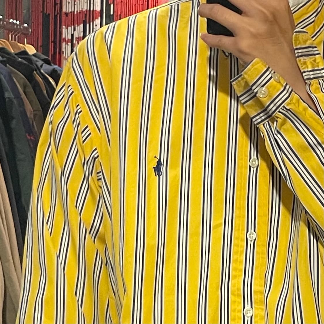 [IM] Polo 폴로 옐로우 스트라이프 긴팔셔츠 상품이미지4