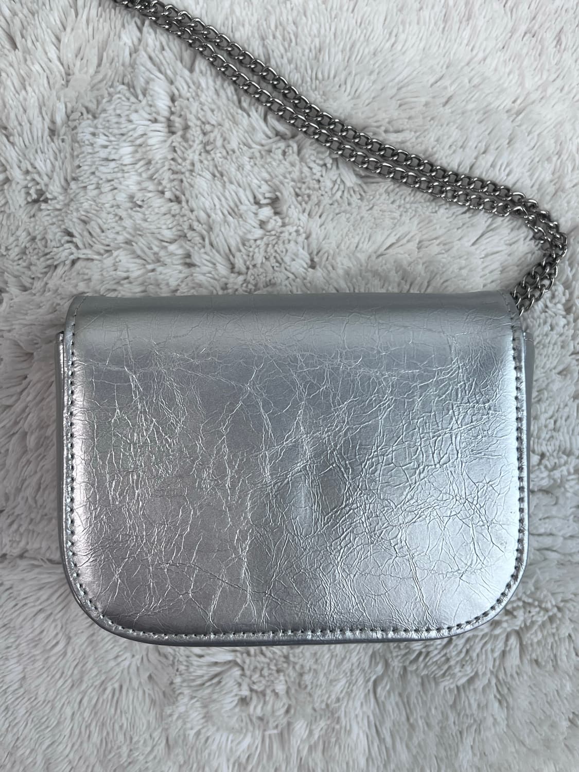 eeë eee 이이에 비비 미니 크로스 백 마이크로백 실버 상품이미지6