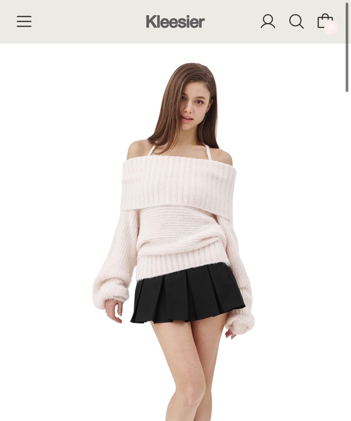 새상품 클리시어 팔레트 니트 핑크 상품이미지1