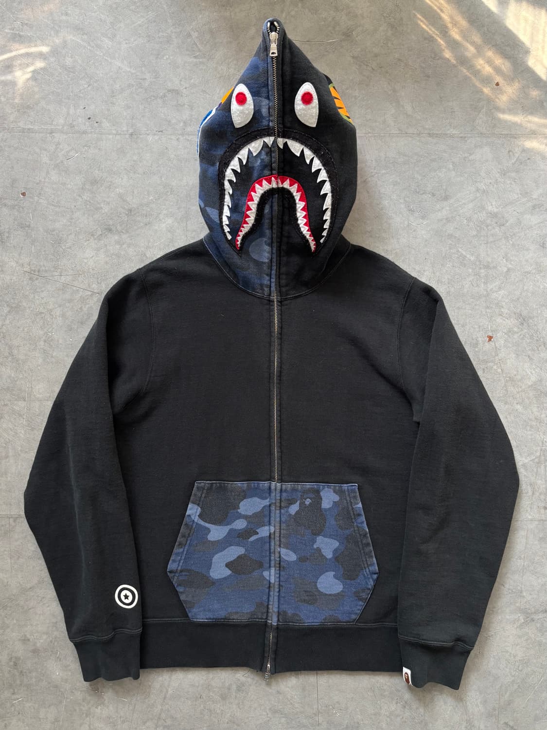 Bape 베이프 청계 카모 샤크 풀집 후디 상품이미지2