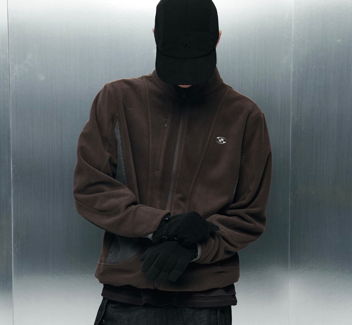 산산기어 플리스 자켓 브라운 1사이즈 상품이미지1