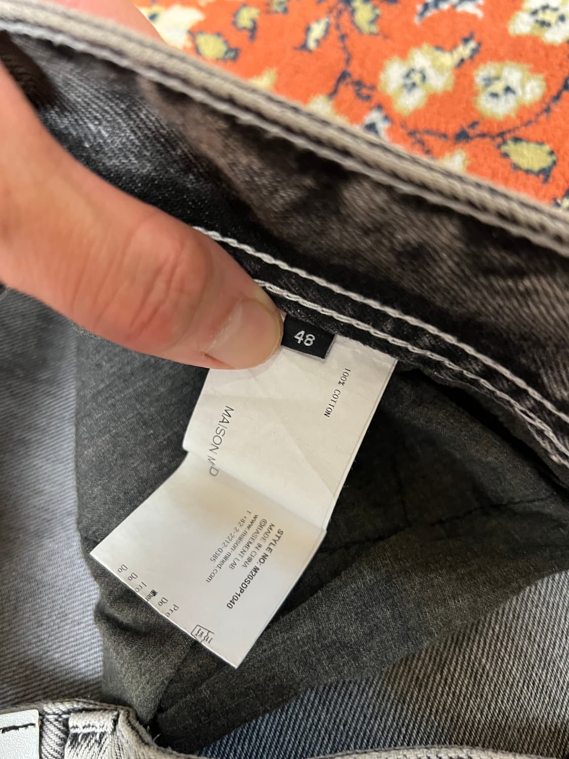 [48] 메종미네드 그레이 카펜터 데님팬츠 상품이미지5