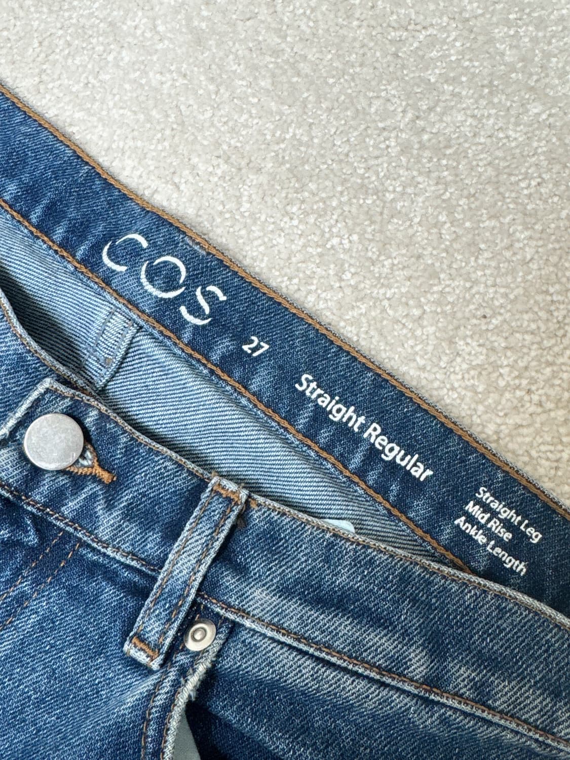 코스(COS) 중청 스트레이트 데님 / 27 미드라이즈 상품이미지3