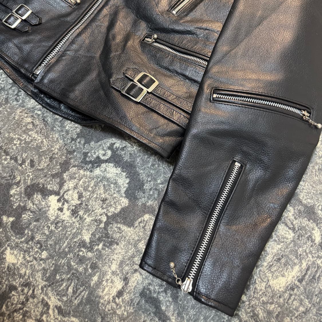 buffalo skin biker jacket 상품이미지6