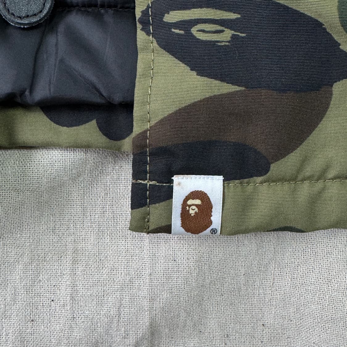 베이프 에이프 카모 ma-1 자켓 L 상품이미지3