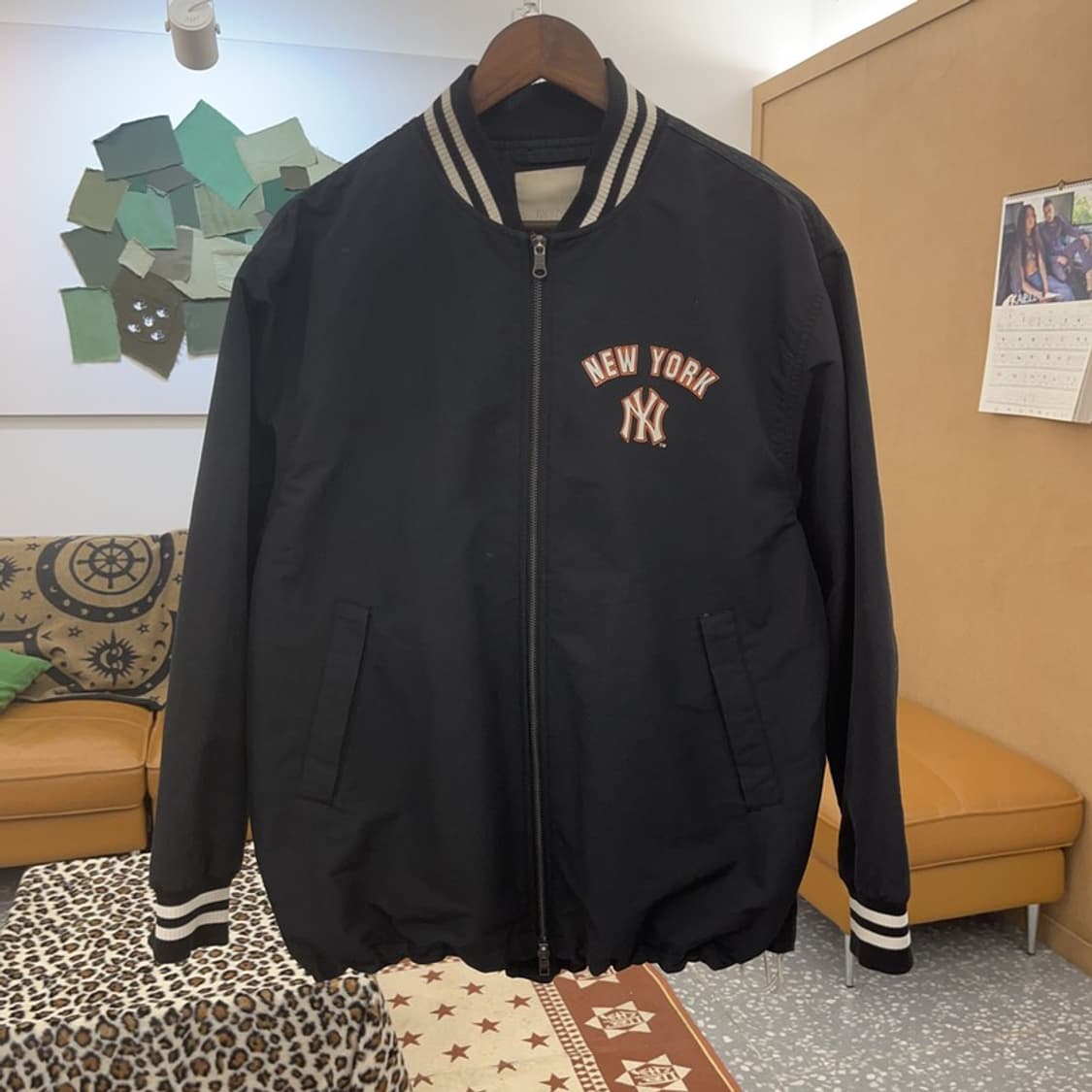 MLB 뉴욕양키스 올드스쿨 빈티지 프린팅 바시티 자켓 S C09249 상품이미지3