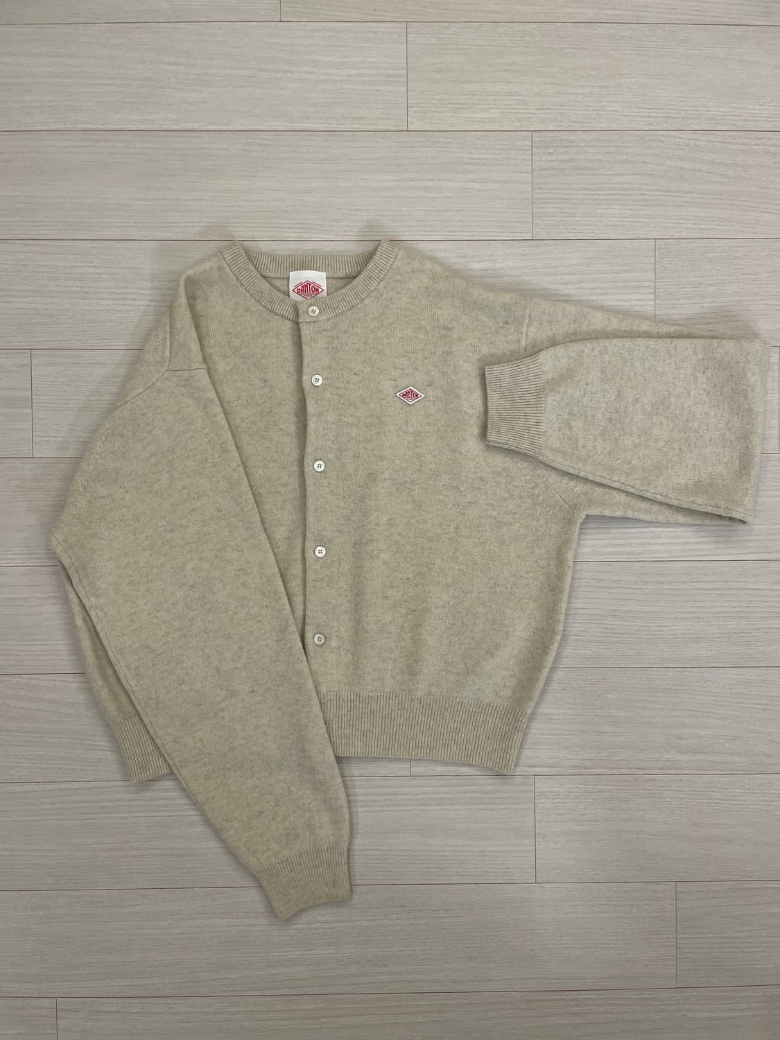 단톤 니트 가디건 아이보리 36 상품이미지1