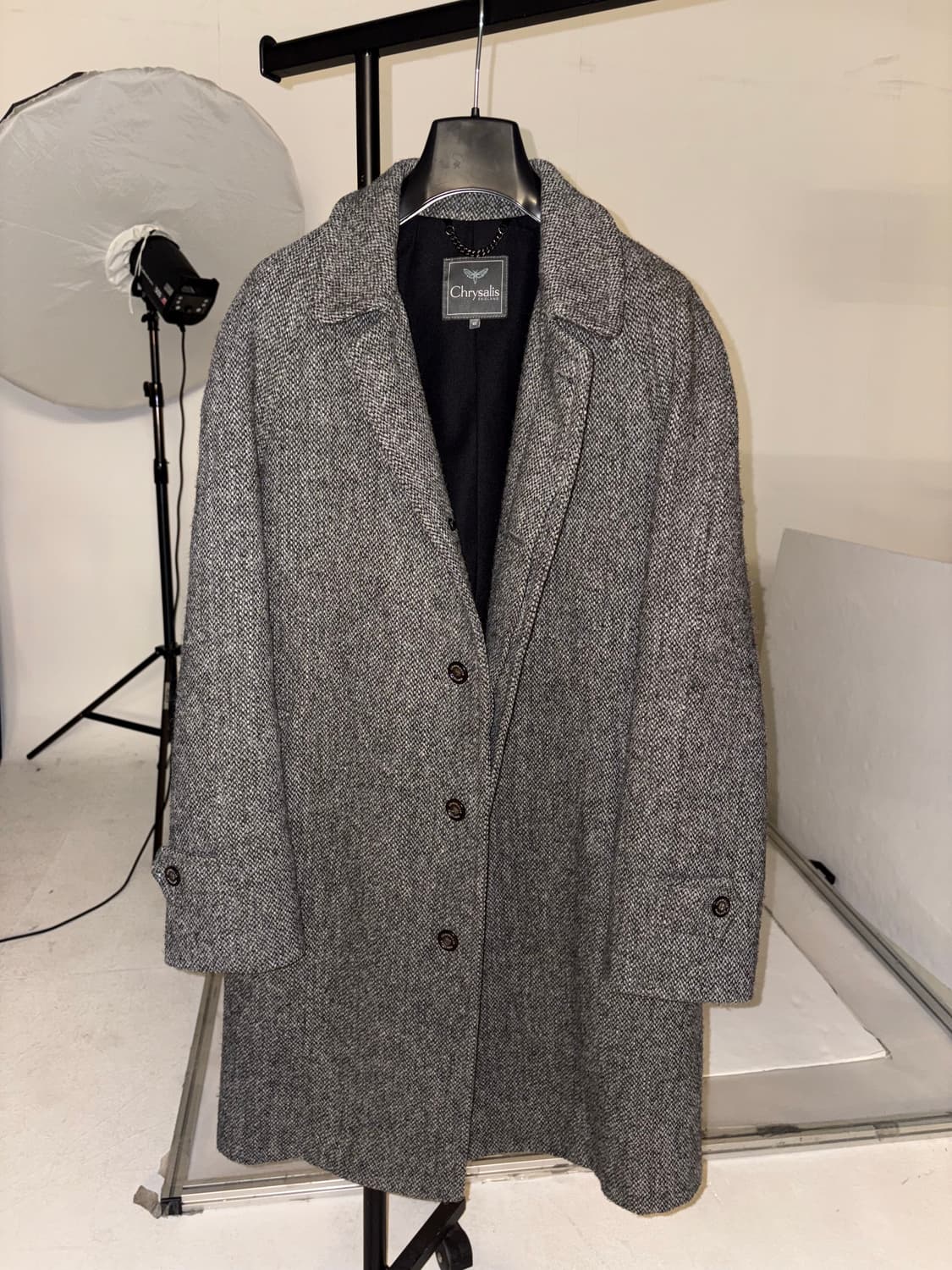 크리설리스 켄싱턴 숏 도네갈 트위드 그레이 42 상품이미지7