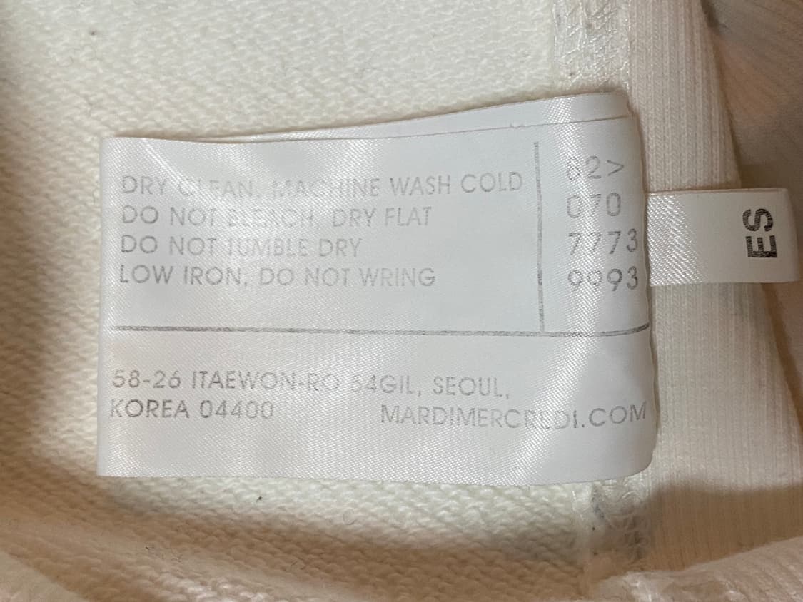 MardiMecredi 마르디메크르디 맨투맨 아이보리+블루 상품이미지9