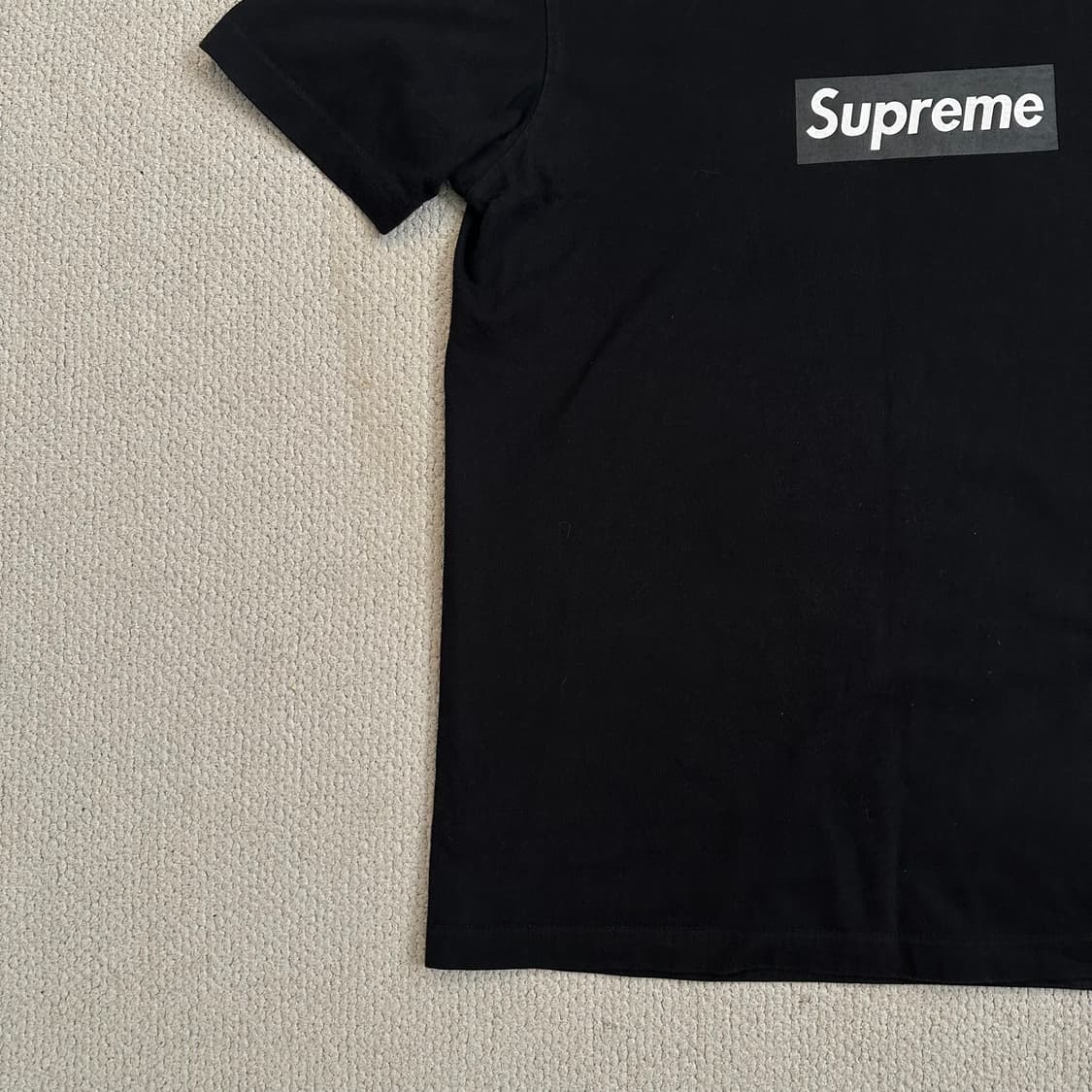 슈프림 블랙 박스로고 티셔츠 상품이미지3