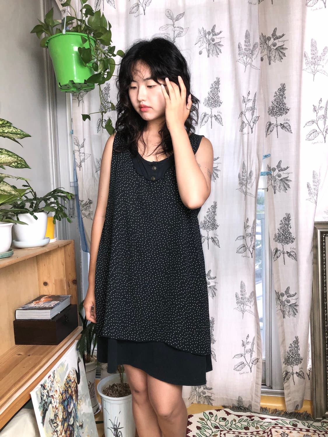 dot layered dress 상품이미지5