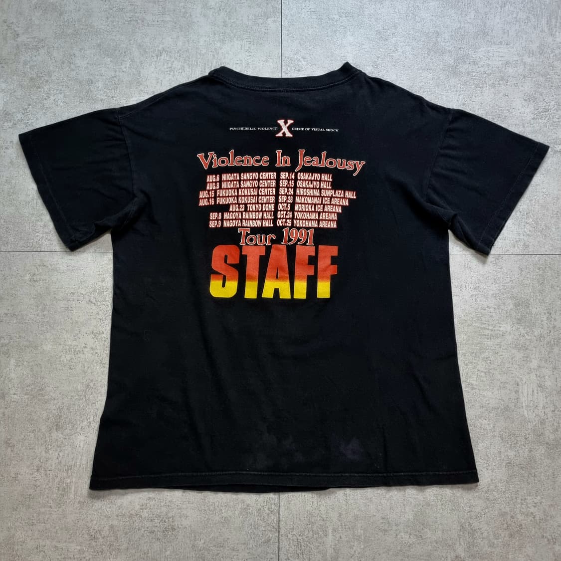  X 1991 Jealousy Tour Staff T, L sz 상품이미지6