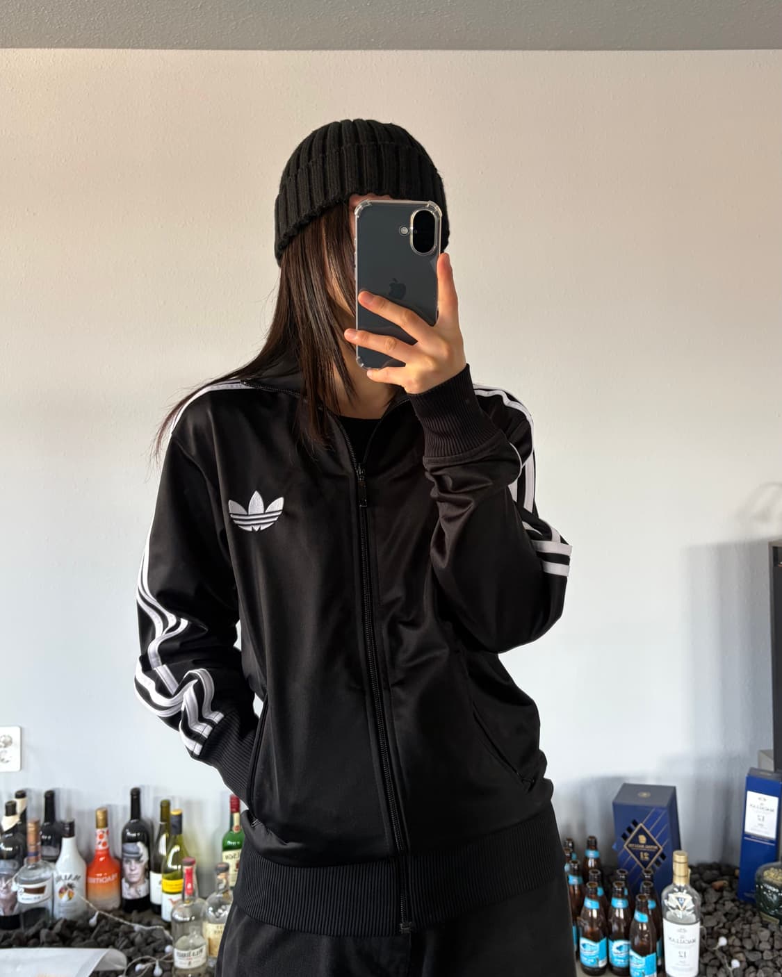 [XS]아디다스 구형 파이어버드 블랙 트랙탑 져지 상품이미지1