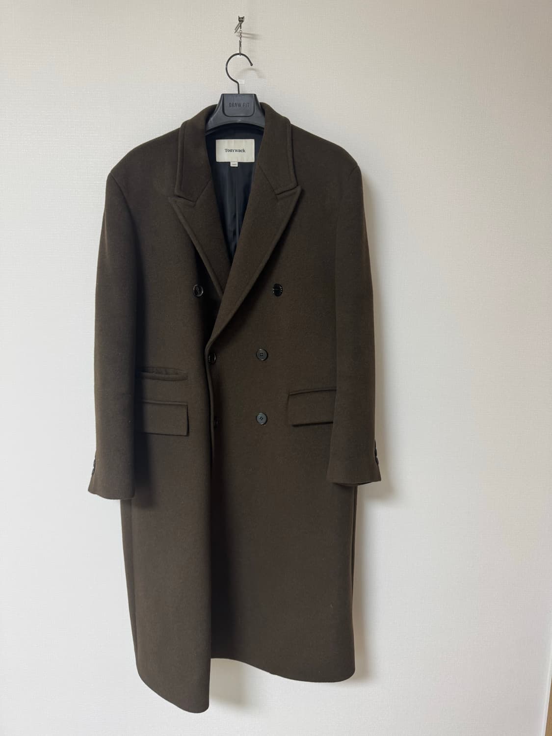[XL] 토니웩 더블 브레스티드 코트 다크브라운 상품이미지1