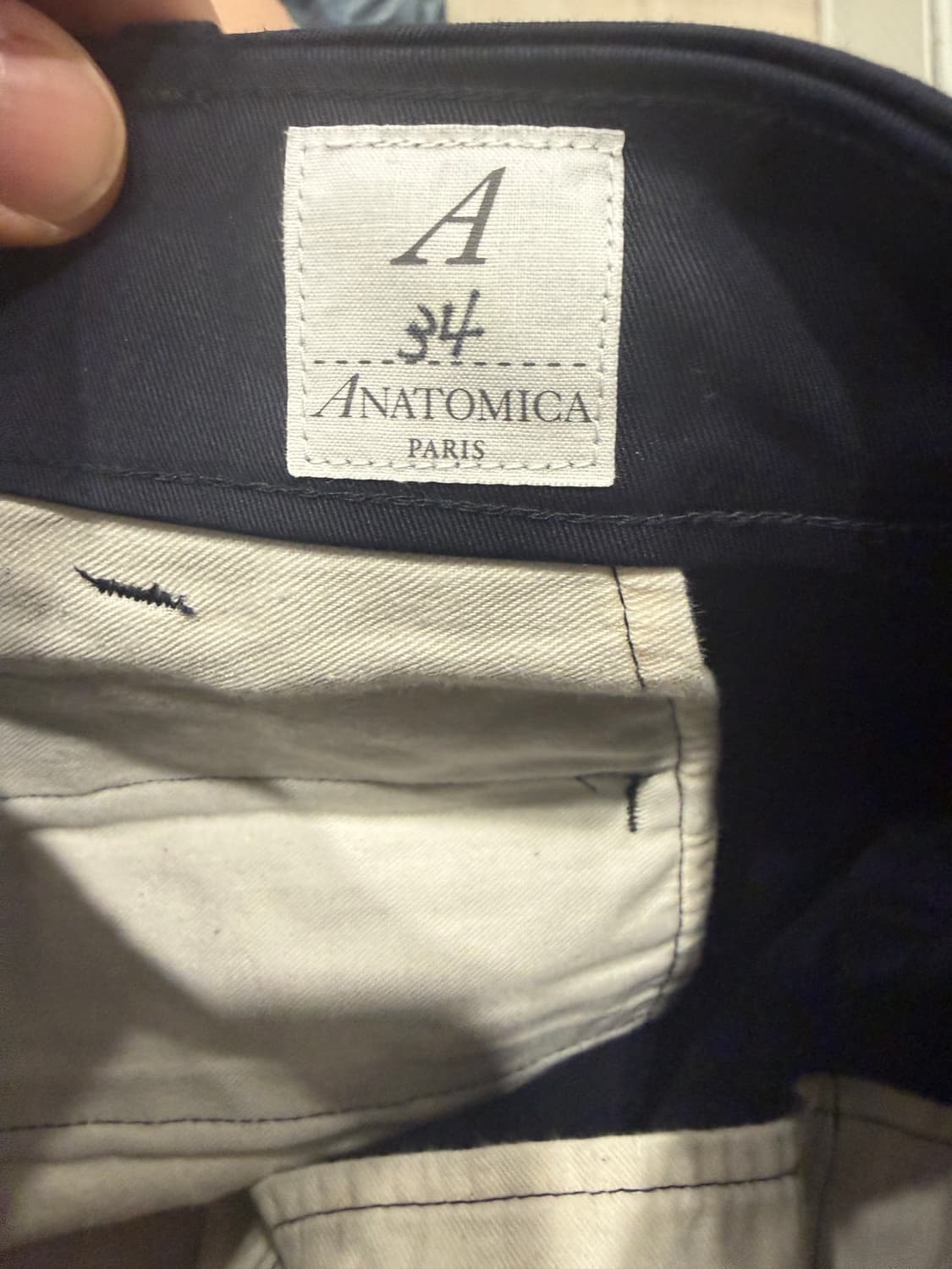 아나토미카 치노쇼츠 네이비 상품이미지3