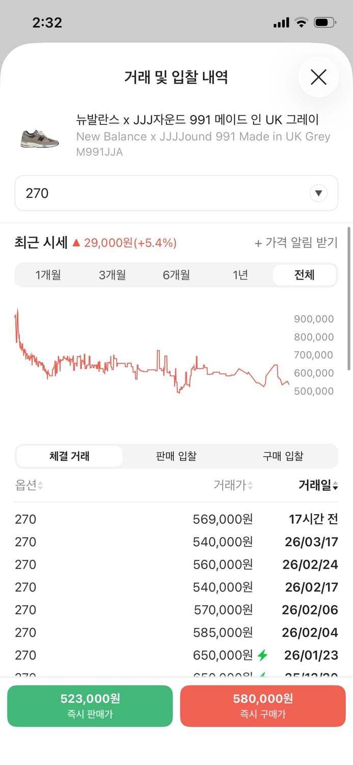 뉴발란스xJJJ자운드 991 메이드 인 UK 상품이미지8