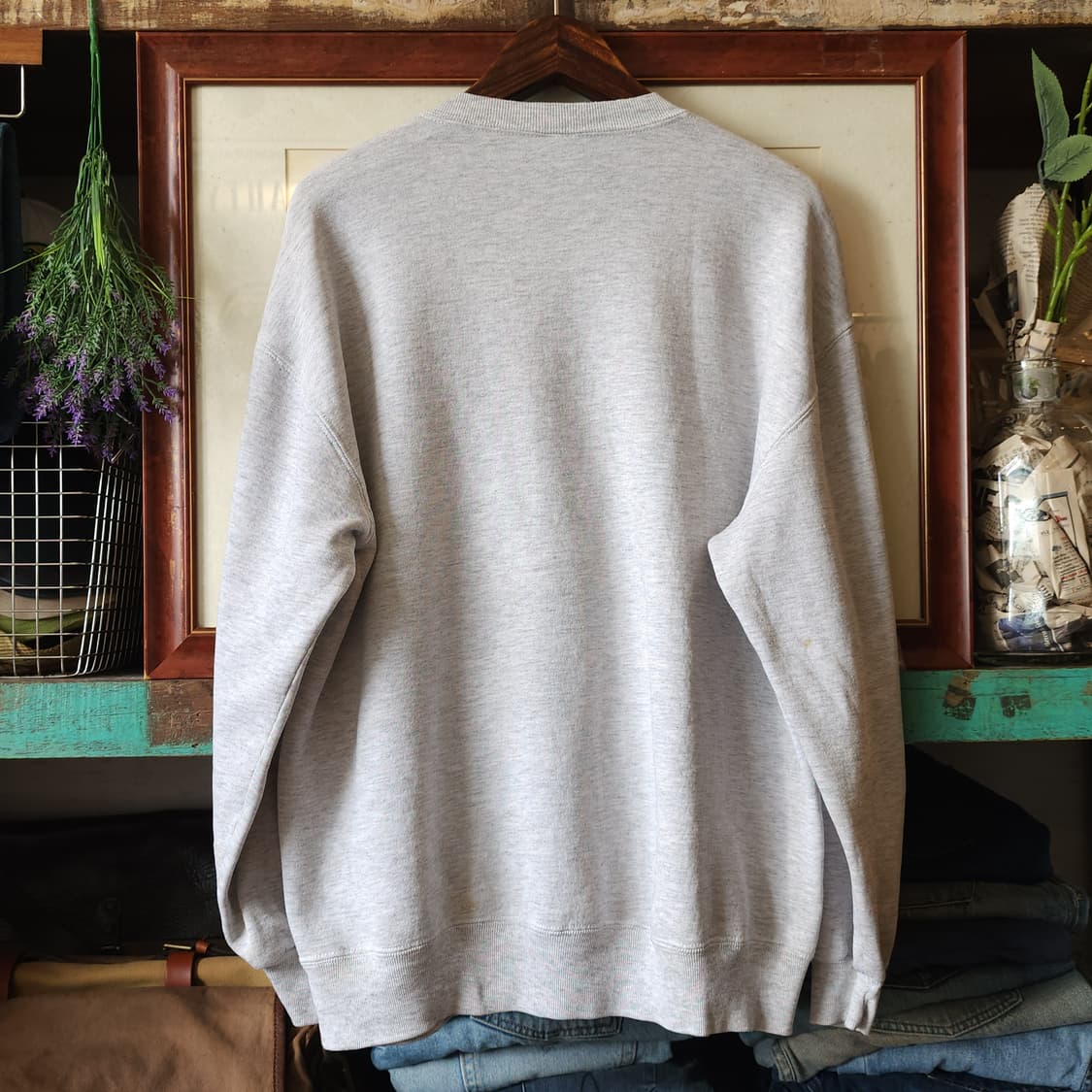 90s 러셀 후드 레이크 캣홀릭 미국 오리지널 빈티지 스웻셔츠 XL 상품이미지2