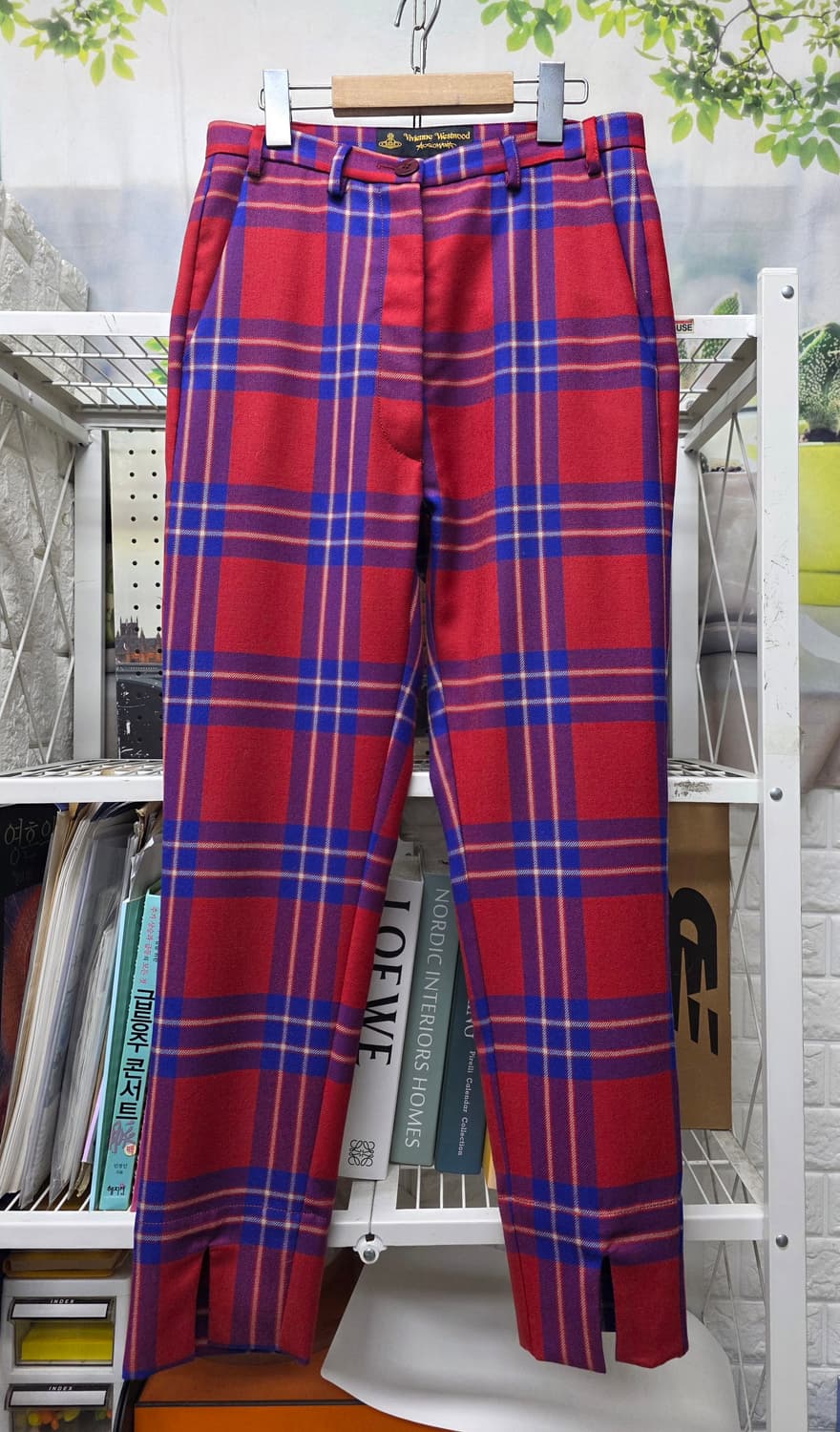 비비안웨스트우드 여성 겨울바지 24 타탄체크 울 팬츠 WL98 상품이미지1