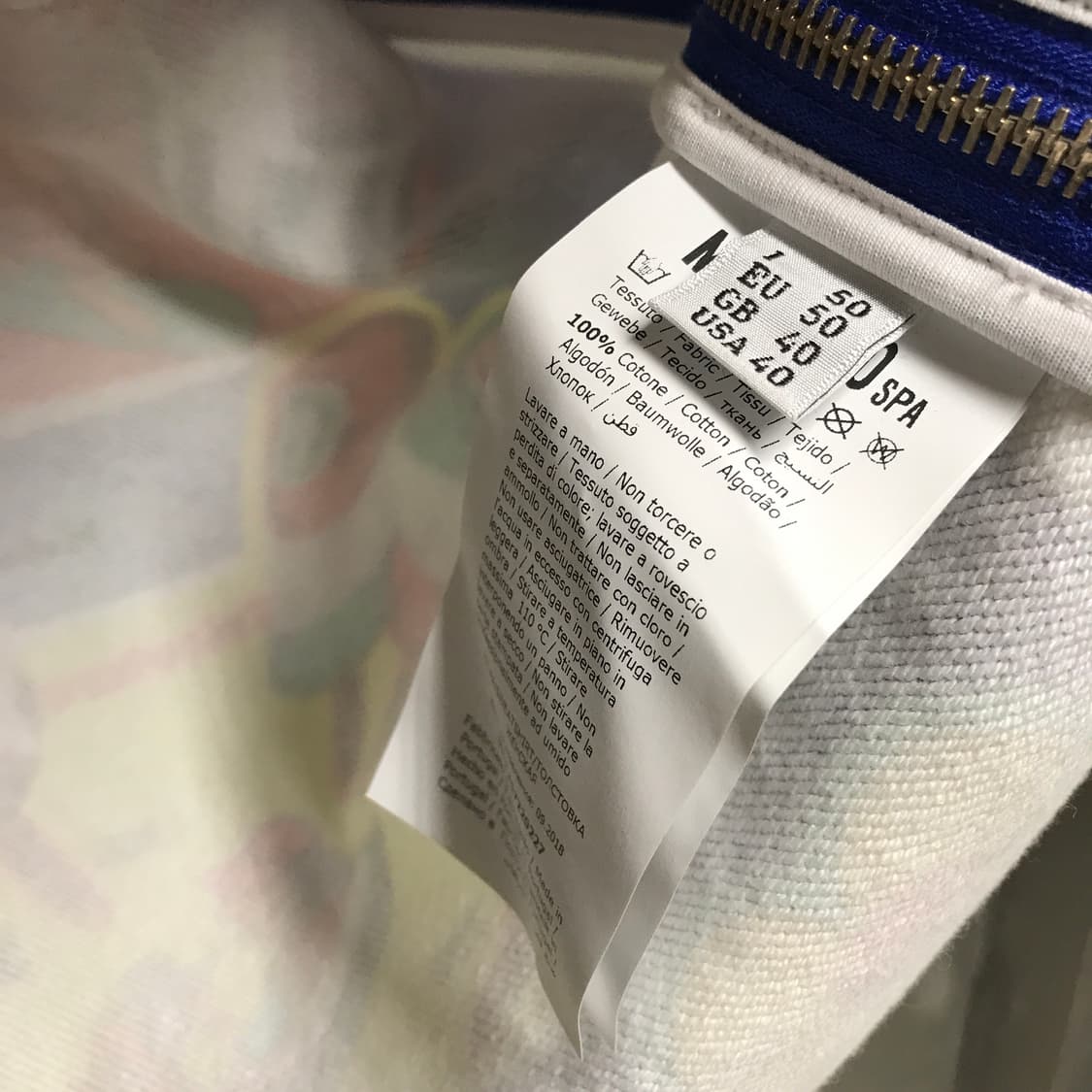 모스키노 블루 패턴 후드티 새상품 50  상품이미지5