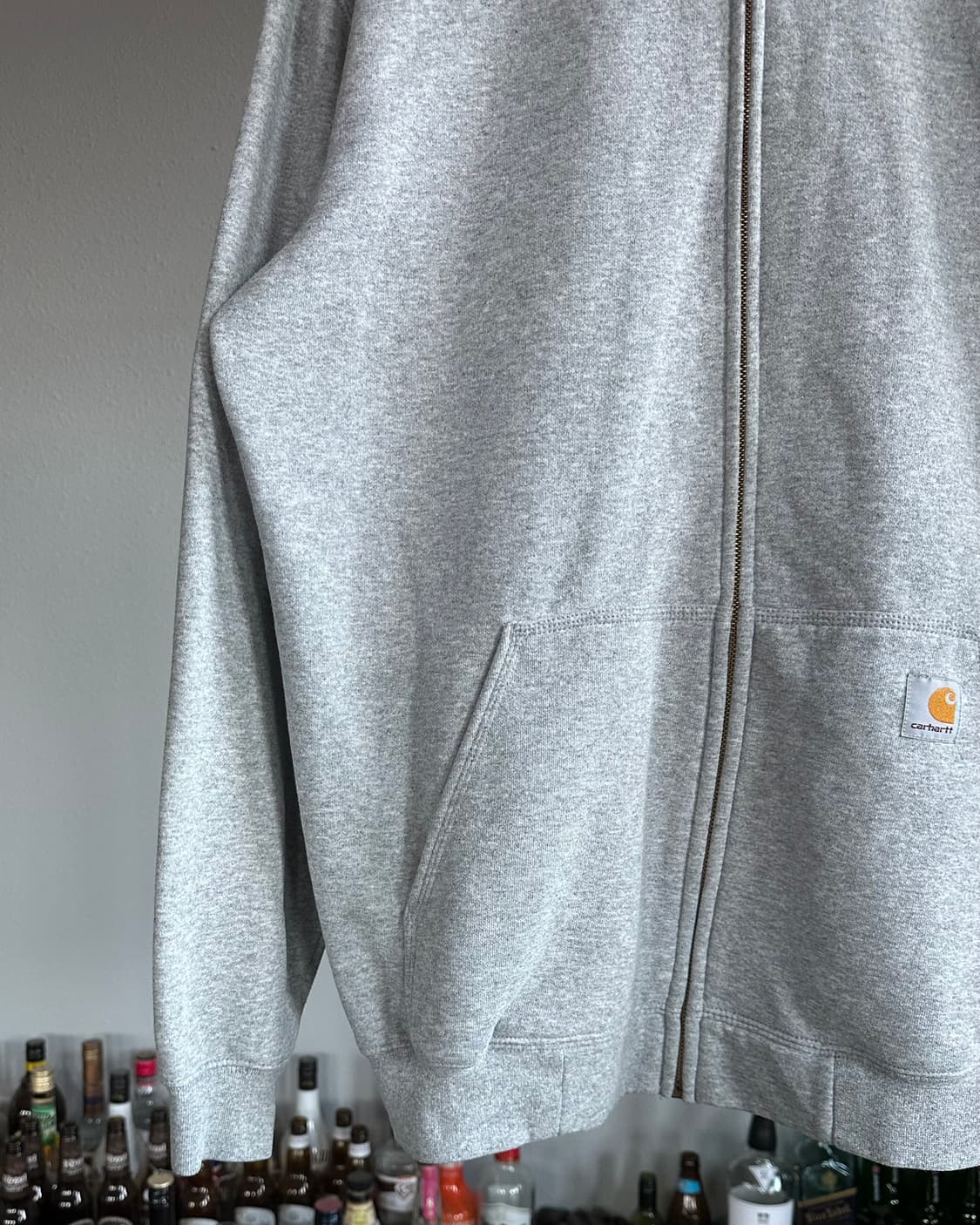 [M-L]칼하트 미드웨이트 그레이 후드집업 상품이미지4
