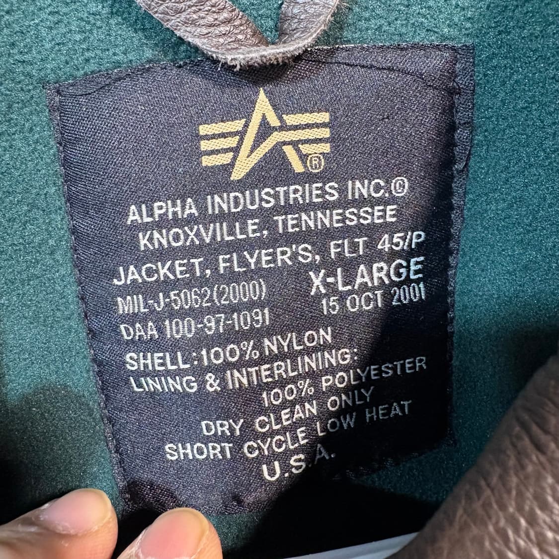 [XL] ALPHA INDUSTRIES 알파인더스트리 CWU/45p 상품이미지7