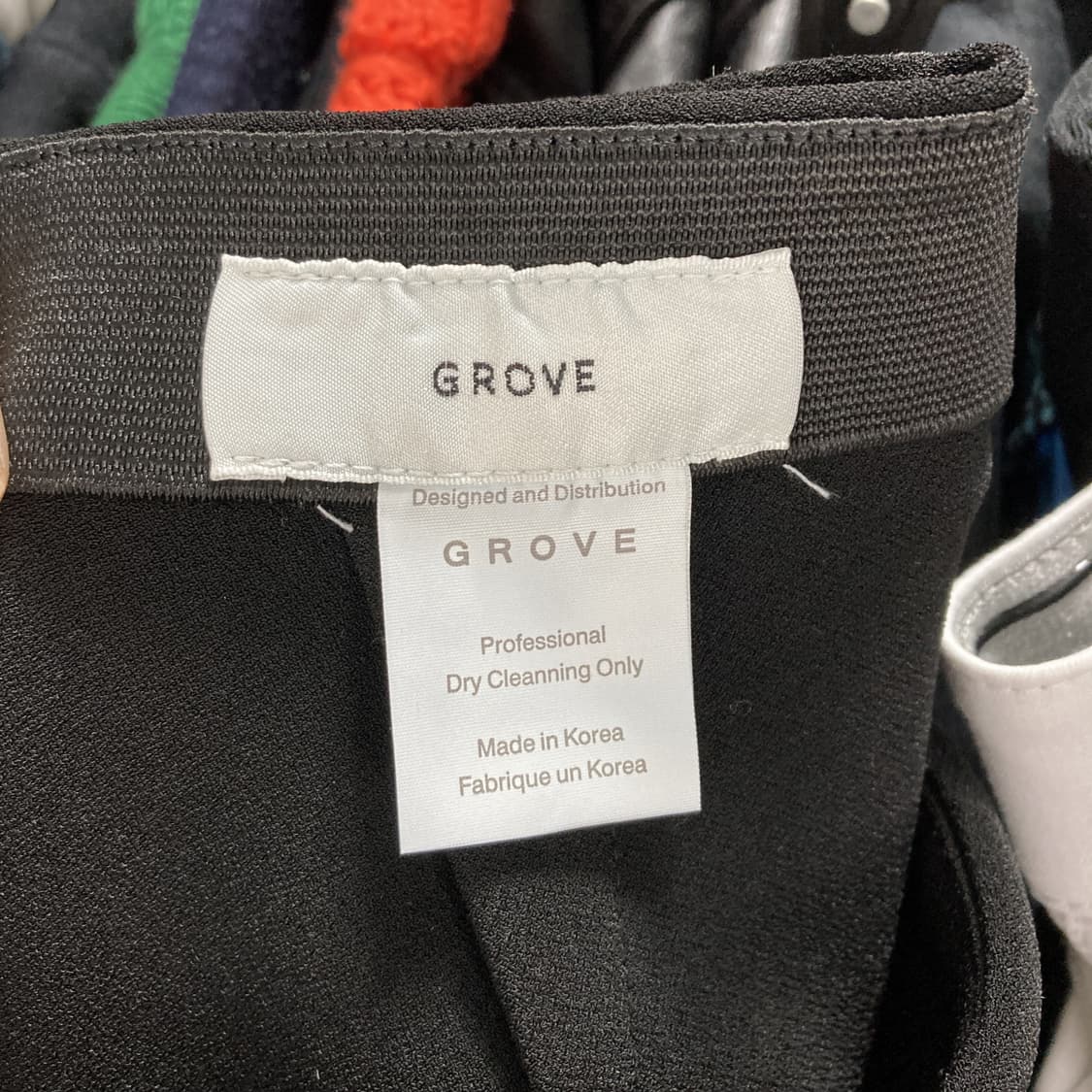 GROVE 여성롱스커트 블랙 뒷밴딩 26-27 상품이미지3