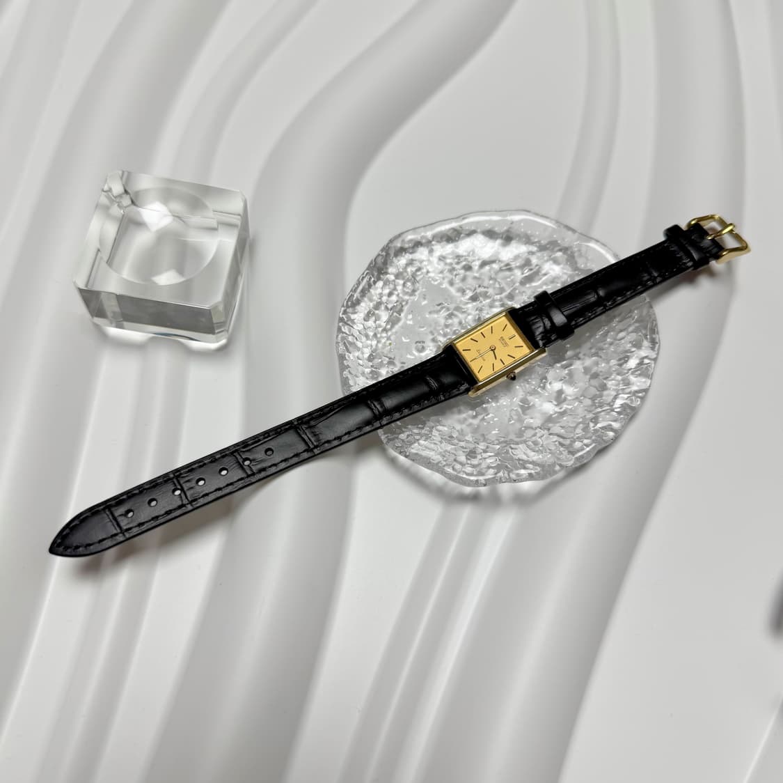 80's90's 세이코 빈티지 탱크 엑셀린 드레스 워치 상품이미지6