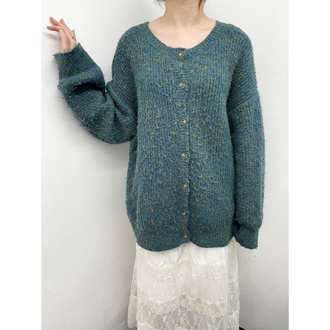 민트모리 버튼 루즈 가디건 상품이미지1