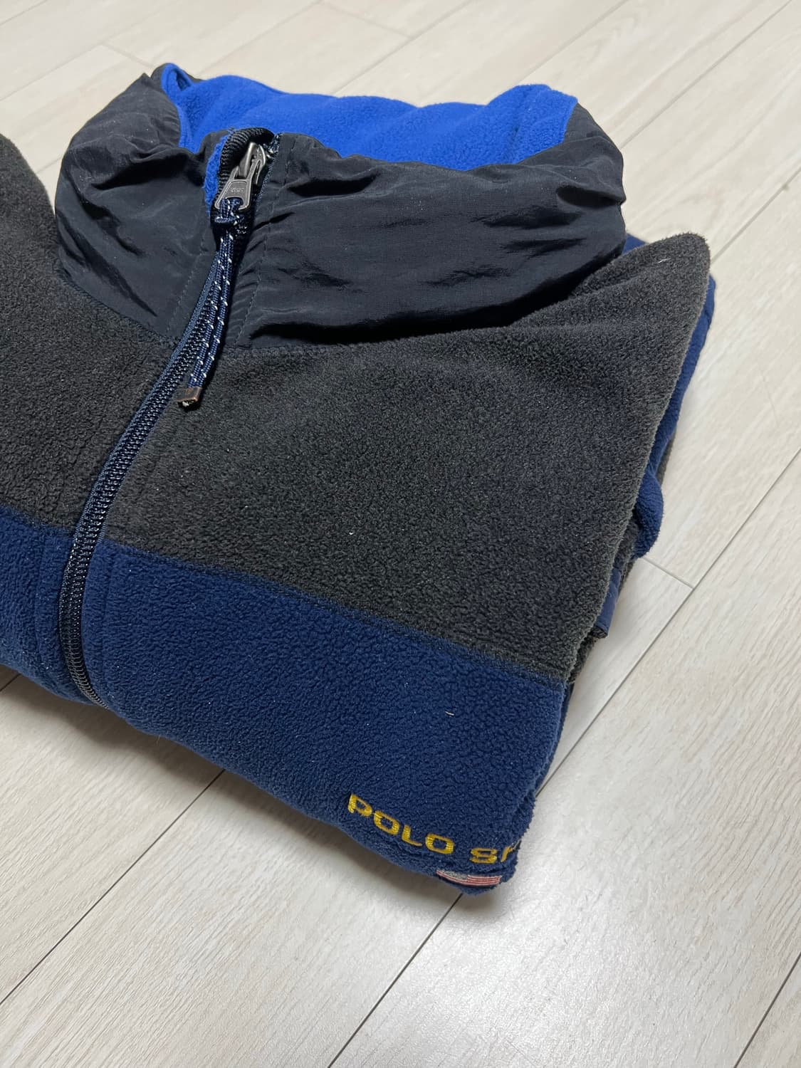 90s폴로스포츠성조기폴라텍후리스점퍼 L사이즈 상품이미지7