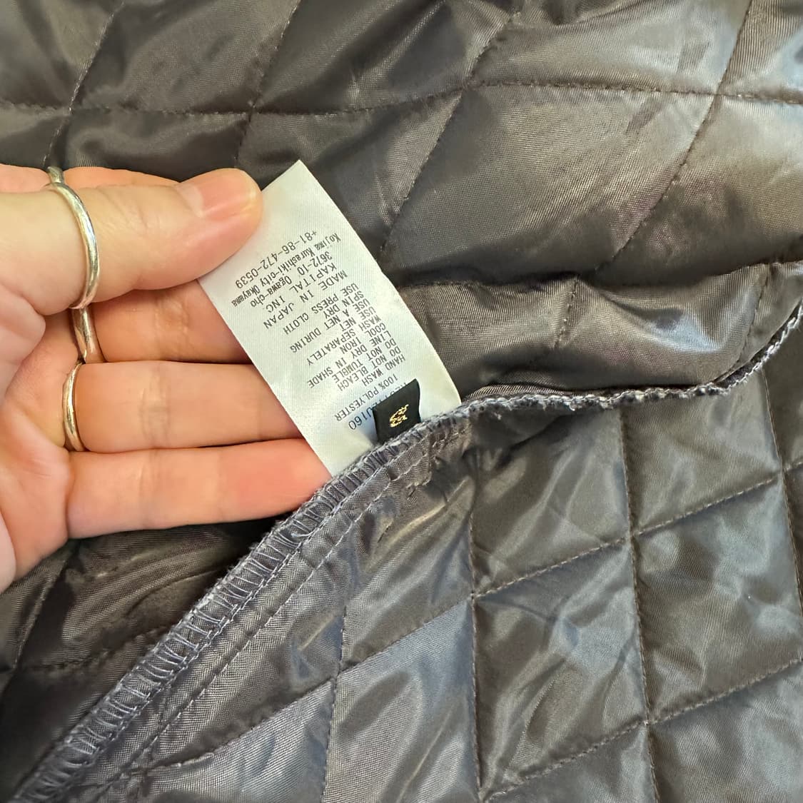 캐피탈 14온즈 블랙 X블랙 데님 티백 드리즐러 자켓 아니키 레인보위 상품이미지8