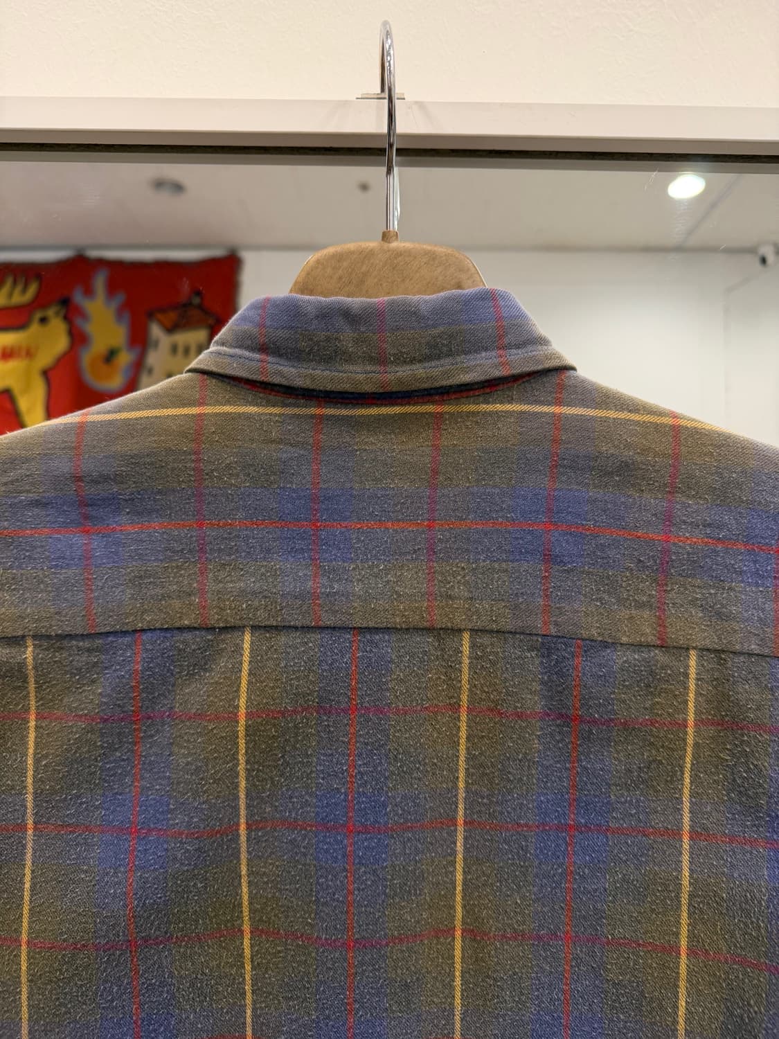 80s Woolrich 울리치 빈티지 코튼 플란넬 체크 셔츠 상품이미지5