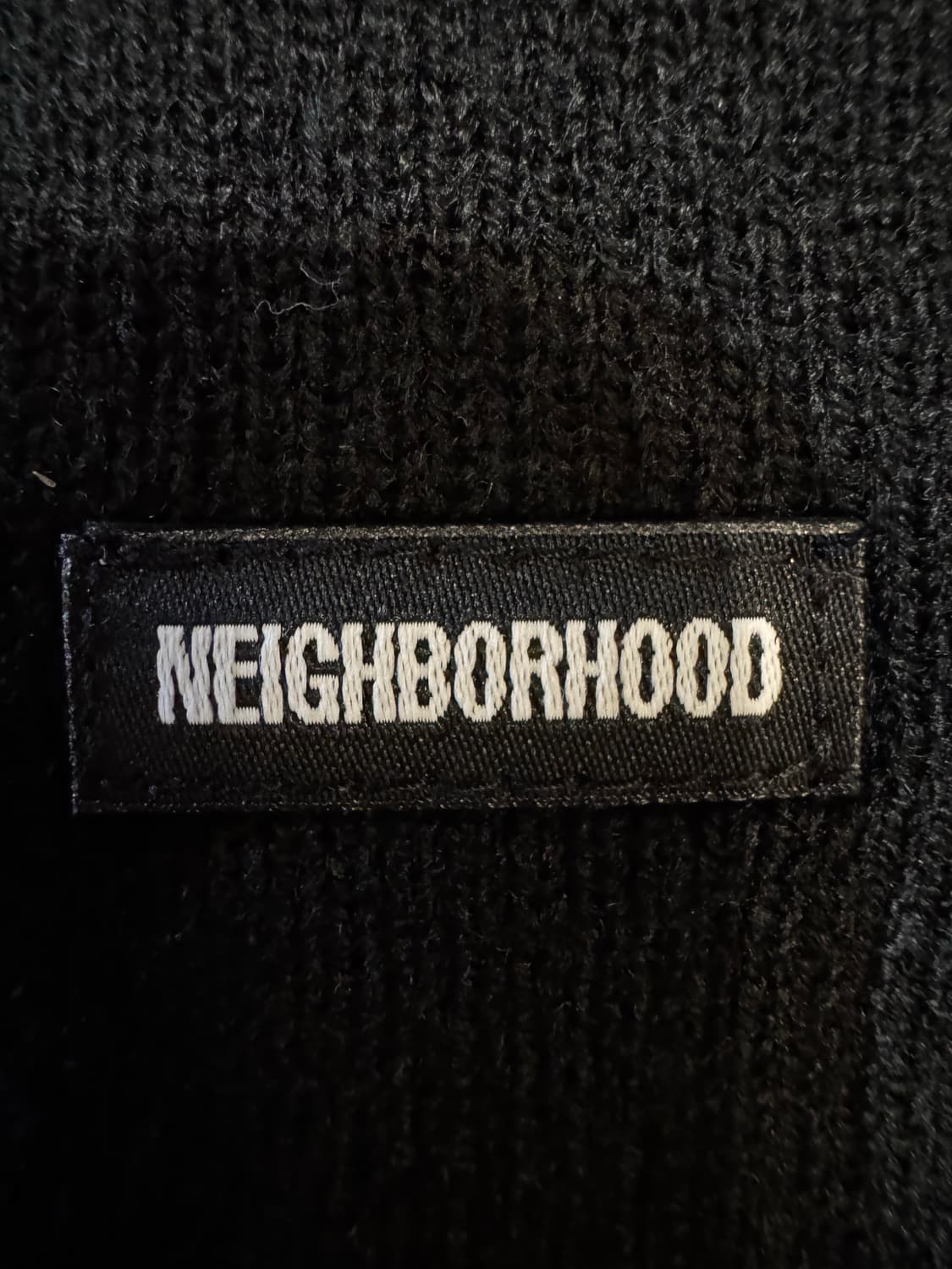 [OS] 네이버후드 로고 패치 비니 블랙 상품이미지3