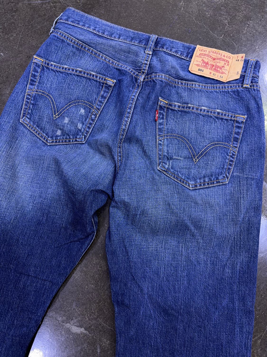 리바이스 501 레귤러핏 00's 빈티지 워싱 데님팬츠 32 상품이미지7