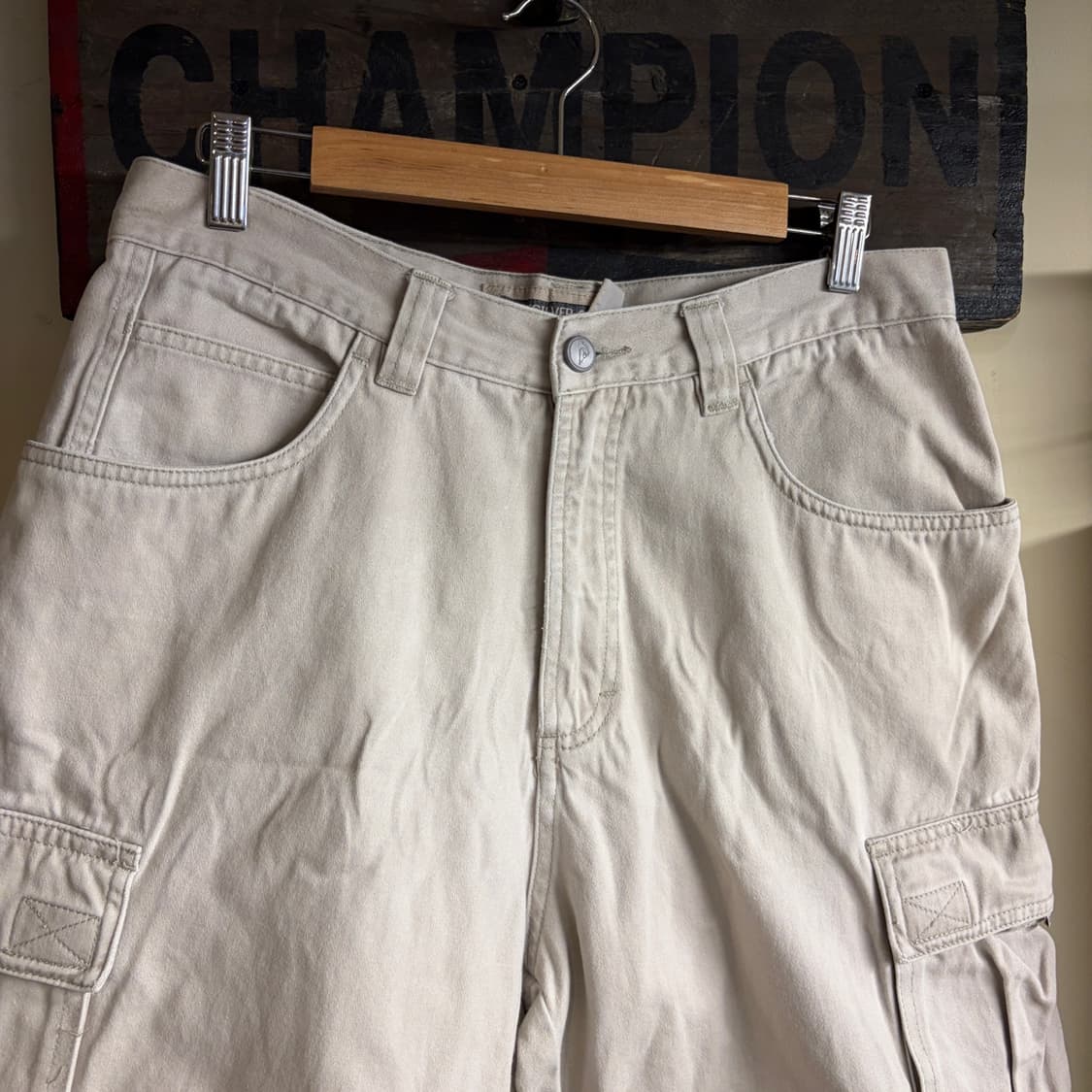 Quiksilver Cargo Shorts White 33 Size 2 상품이미지2