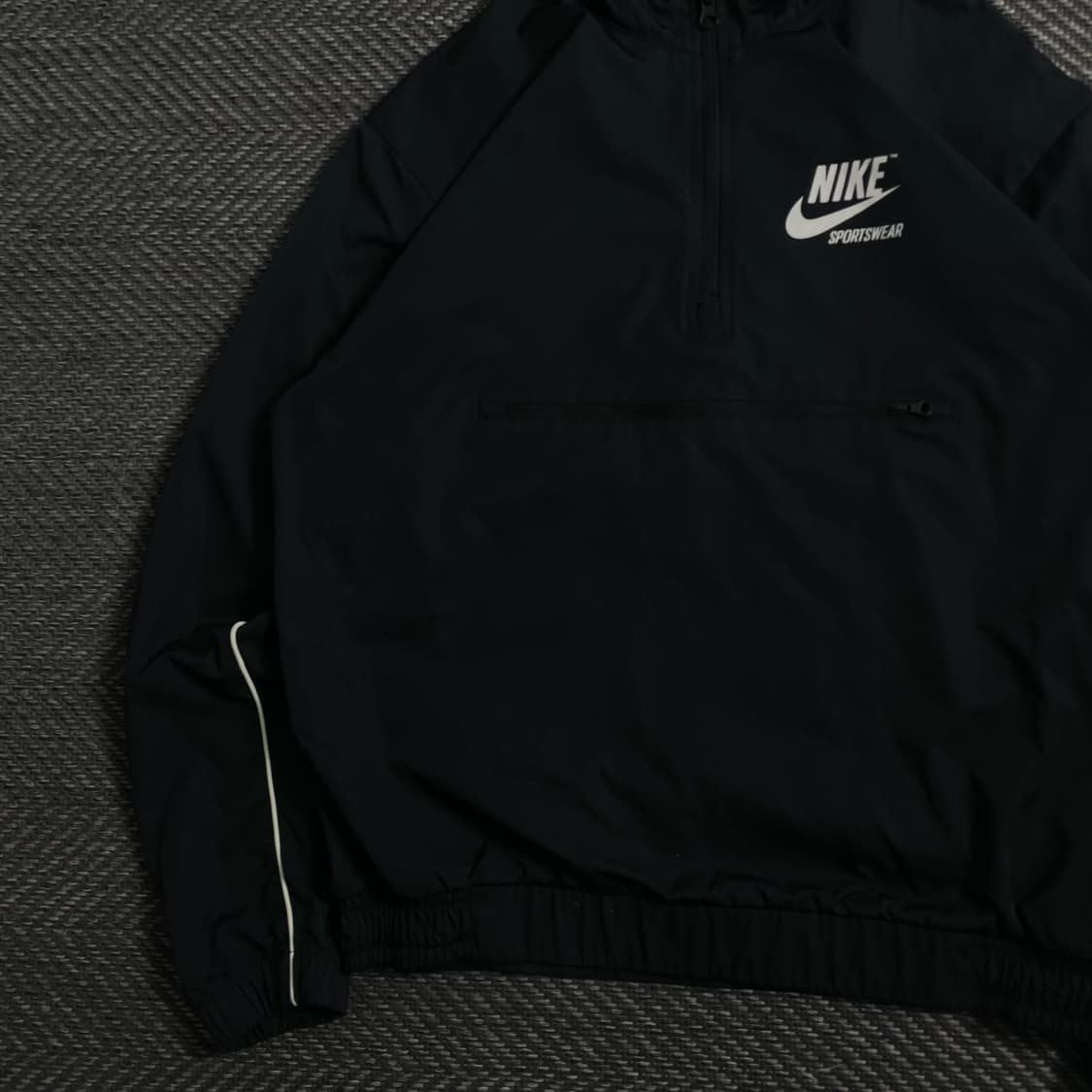 나이키 빅로고 블랙 우븐 아노락 웜업o 3943 상품이미지4